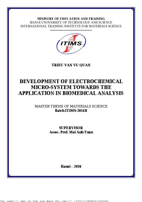 Phát Triển Hệ Thống Vi Điện Hóa Ứng Dụng Trong Phân Tích 
