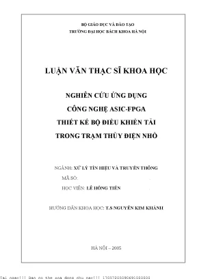 Nghiên Cứu Ứng Dụng Công Nghệ ASIC-FPGA Trong Thiết Kế