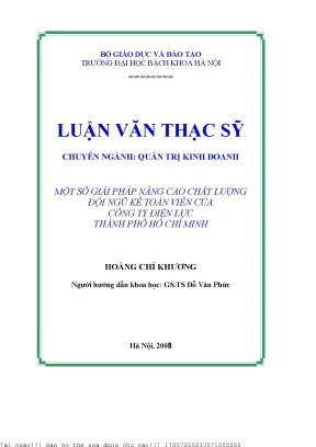 Giải Pháp Nâng Cao Chất Lượng Đội Ngũ Kế Toán Viên Tại