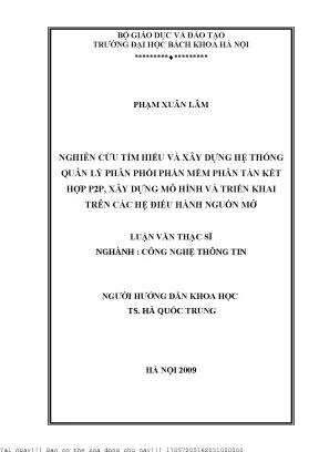 Nghiên Cứu Hệ Thống Quản Lý Phân Phối Phần Mềm Phân Tán
