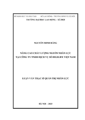 Nâng Cao Chất Lượng Nguồn Nhân Lực Tại Công Ty TNHH Dịch