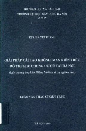 Cải Tạo Không Gian Kiến Trúc Đô Thị Khu Chung Cư Cũ Tại