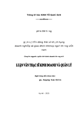 Giám sát tín dụng đối với khách hàng doanh nghiệp tại