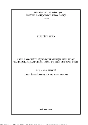 Nâng Cao Chất Lượng Dịch Vụ Điện Sinh Hoạt Tại Điện Lực