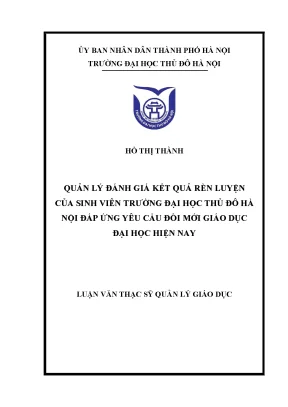 Đánh Giá Kết Quả Rèn Luyện Sinh Viên Tại Trường Đại Học 