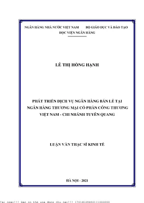 Phát Triển Dịch Vụ Ngân Hàng Bán Lẻ Tại Vietinbank Tuyên