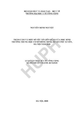 Trầm Cảm Ở Học Sinh Trung Học Cơ Sở: Nghiên Cứu Tại