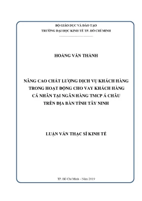 Nâng Cao Chất Lượng Dịch Vụ Khách Hàng Tại Ngân Hàng Á
