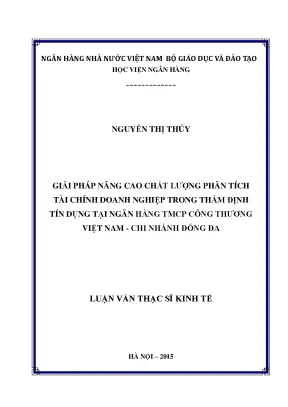 Giải Pháp Nâng Cao Chất Lượng Phân Tích Tài Chính Doanh