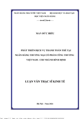 Phát Triển Dịch Vụ Thanh Toán Thẻ Tại Ngân Hàng Thương