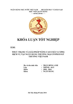 Nâng Cao Chất Lượng Dịch Vụ Tại Ngân Hàng Thương Mại Cổ