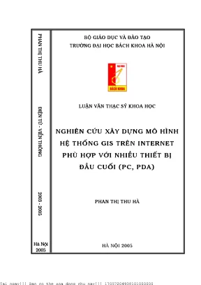 Nghiên Cứu Xây Dựng Mô Hình GIS Trên Internet Phù Hợp 