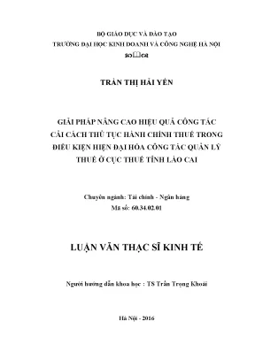 Giải Pháp Nâng Cao Hiệu Quả Cải Cách Thủ Tục Hành Chính
