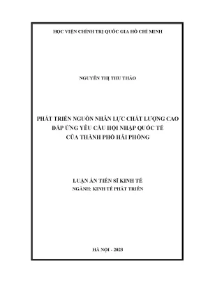 Phát Triển Nguồn Nhân Lực Chất Lượng Cao Đáp Ứng Yêu Cầu