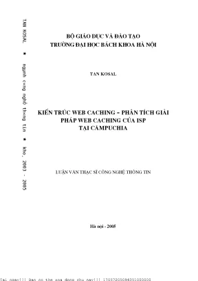 Phân Tích Giải Pháp Web Caching Của ISP Tại Campuchia