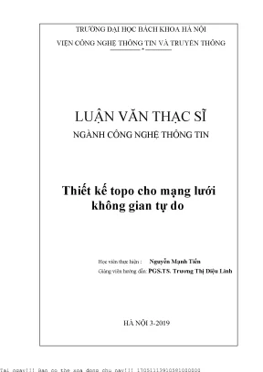 Thiết Kế Topo Mạng Không Gian Tự Do: Giải Pháp Dự Phòng