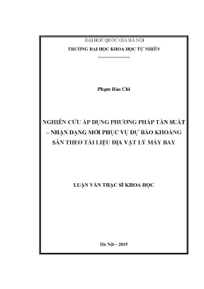 Nghiên Cứu Phương Pháp Tần Suất Trong Dự Báo Khoáng Sản 