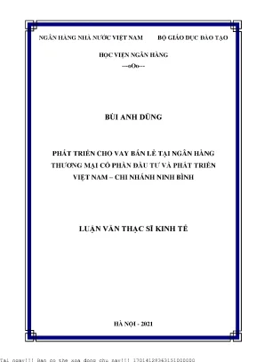 Phát Triển Cho Vay Bán Lẻ Tại Ngân Hàng Thương Mại Cổ