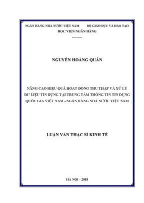 Nâng Cao Hiệu Quả Thu Thập và Xử Lý Dữ Liệu Tín Dụng Tại