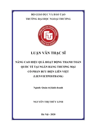 Nâng Cao Hiệu Quả Hoạt Động Thanh Toán Quốc Tế Tại Ngân