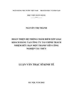 Hệ Thống Chấm Điểm Xếp Loại Khách Hàng Tại Công Ty Tài