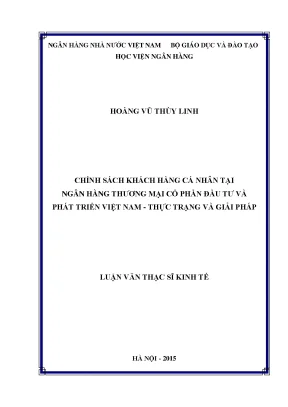 Chính Sách Khách Hàng Cá Nhân Tại Ngân Hàng Thương Mại