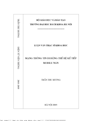 Nghiên Cứu Mạng Thông Tin Di Động Thế Hệ Kế Tiếp NGN