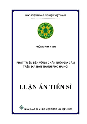 Phát Triển Bền Vững Chăn Nuôi Gia Cầm Tại Hà Nội