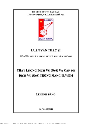 Chất lượng dịch vụ (QoS) và Cấp độ dịch vụ (GoS) trong 