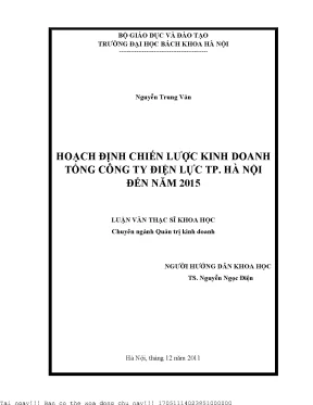 Hoạch Định Chiến Lược Kinh Doanh Tổng Công Ty Điện Lực