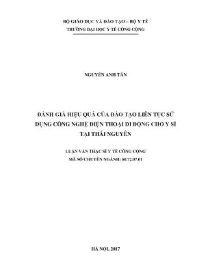 Đánh Giá Hiệu Quả Đào Tạo Liên Tục Sử Dụng Công Nghệ Di
