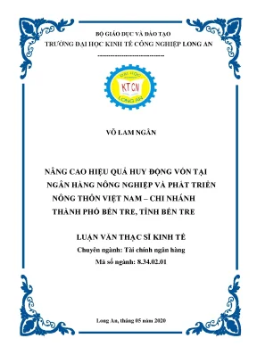 Nâng Cao Hiệu Quả Huy Động Vốn Tại Agribank Bến Tre