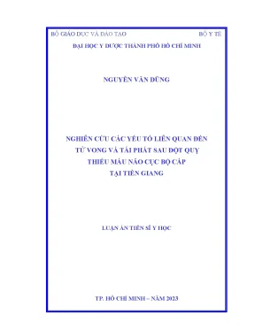Nghiên Cứu Tử Vong và Tái Phát Sau Đột Quỵ Thiếu Máu Não 