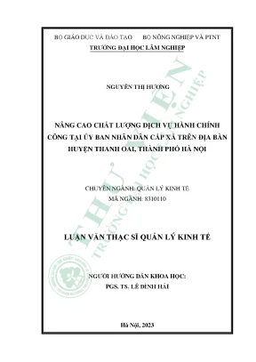 Nâng Cao Chất Lượng Dịch Vụ Hành Chính Công Tại UBND Cấp
