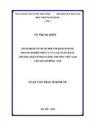 Thẩm Định Tín Dụng Doanh Nghiệp Nhỏ và Vừa Tại Ngân Hàng