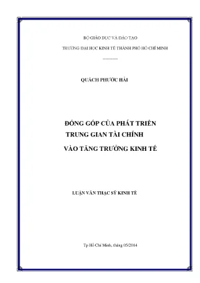 Đóng Góp Của Phát Triển Trung Gian Tài Chính Vào Tăng