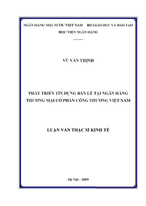 Phát Triển Tín Dụng Bán Lẻ Tại Ngân Hàng TMCP Công