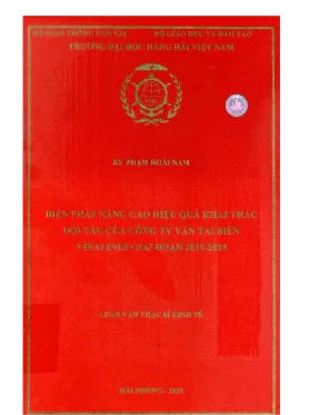 Nâng Cao Hiệu Quả Khai Thác Đội Tàu Vận Tải Biển