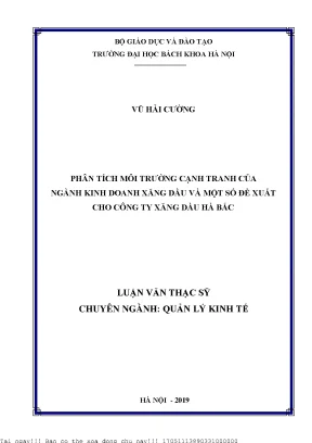 Phân Tích Môi Trường Cạnh Tranh Ngành Kinh Doanh Xăng