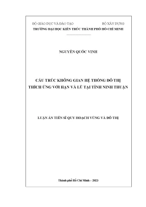 Cấu trúc không gian đô thị thích ứng với hạn và lũ tại 