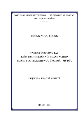 Tăng Cường Kiểm Tra Thuế Đối Với Doanh Nghiệp Tại Chi