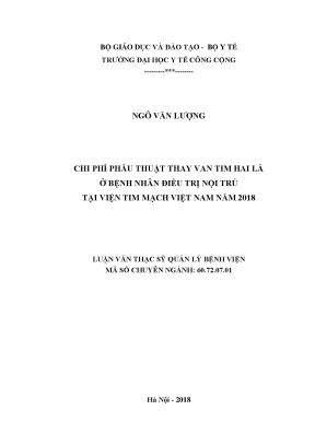 Chi Phí Phẫu Thuật Thay Van Tim Hai Lá Tại Viện Tim Mạch