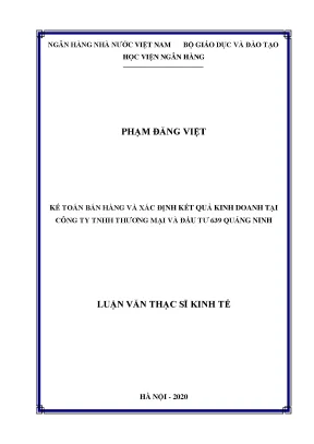 Kế Toán Bán Hàng và Xác Định Kết Quả Kinh Doanh Tại Công