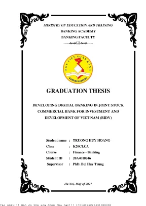 Phát Triển Ngân Hàng Số Tại BIDV: Giải Pháp và Thực Trạng