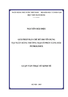 Giải Pháp Hạn Chế Rủi Ro Tín Dụng Tại Ngân Hàng Petrolimex