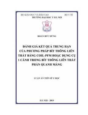 Đánh Giá Kết Quả Phương Pháp Bít Thông Liên Thất Bằng 