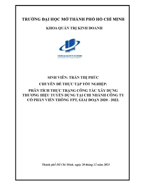 Phân Tích Thực Trạng Xây Dựng Thương Hiệu Tuyển Dụng Tại