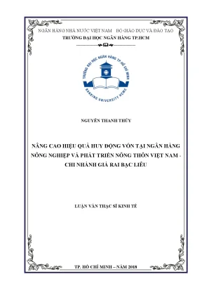Nâng Cao Hiệu Quả Huy Động Vốn Tại Agribank Chi Nhánh