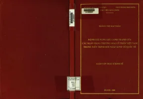 Năng Lực Cạnh Tranh Của Ngân Hàng Thương Mại Việt Nam