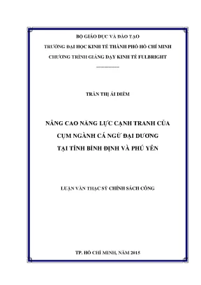 Nâng Cao Năng Lực Cạnh Tranh Của Ngành Cá Ngừ Đại Dương